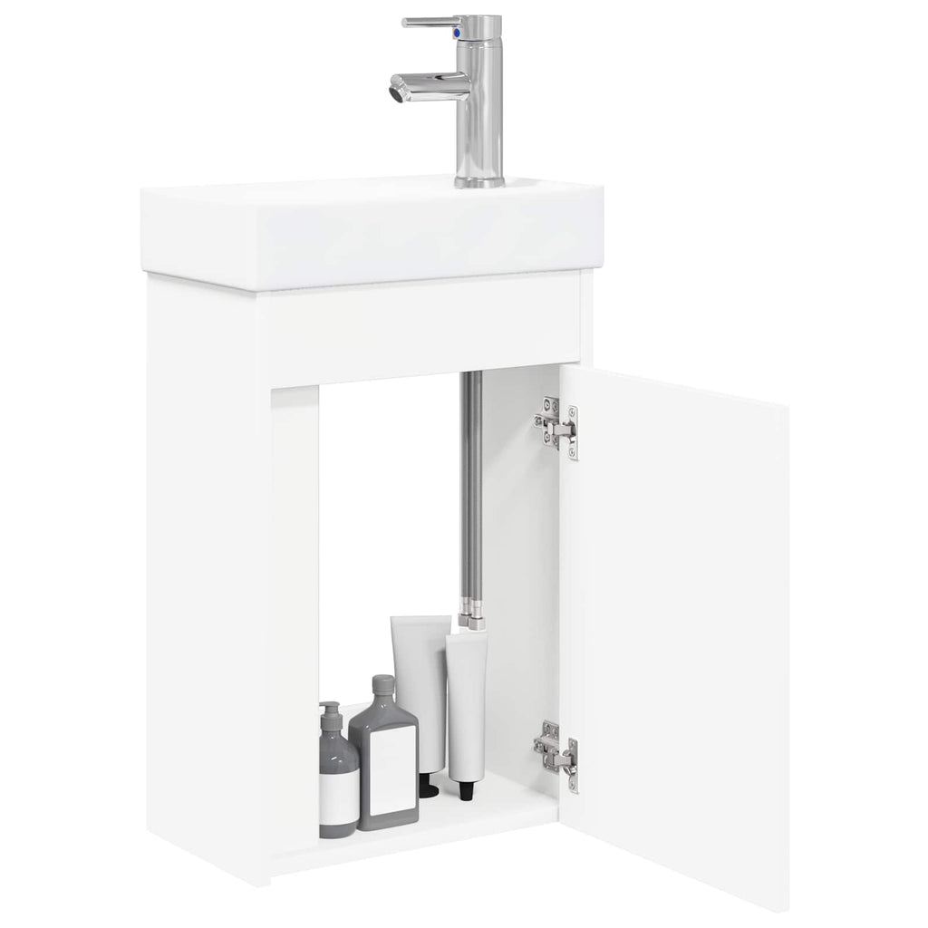 Módulo de baño con grifería Blanco 40,5 x 22,5 x 62 cm