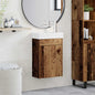 Bathroom cabinet with faucet White 40.5 x 22.5 x 62 cm