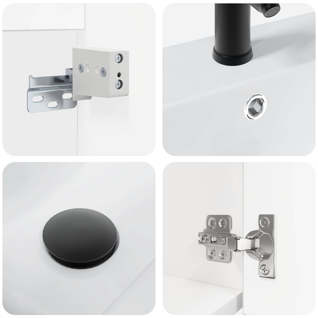 Unidad de tocador de baño con grifo 42 x 40 x 74,5 cm