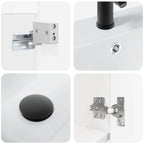 Unidad de tocador de baño con grifo 42 x 40 x 74,5 cm