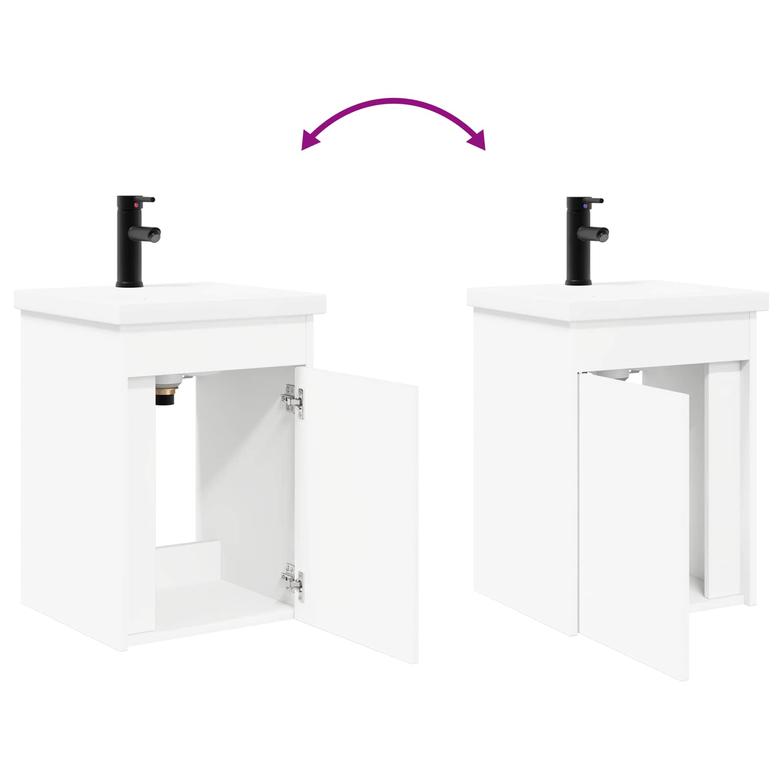 Unidad de tocador de baño con grifo 42 x 40 x 74,5 cm
