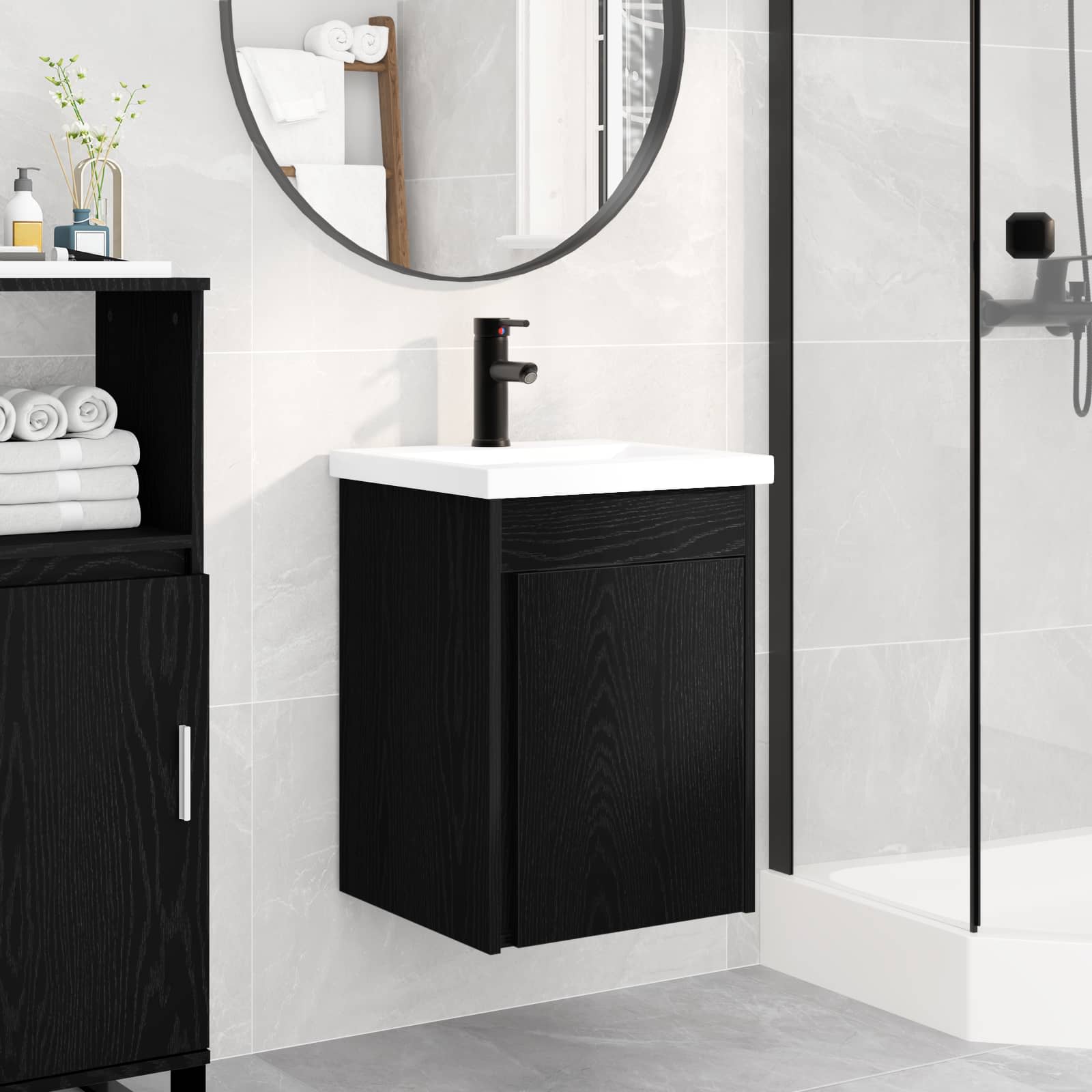 Unidad de tocador de baño con grifo 42 x 40 x 74,5 cm
