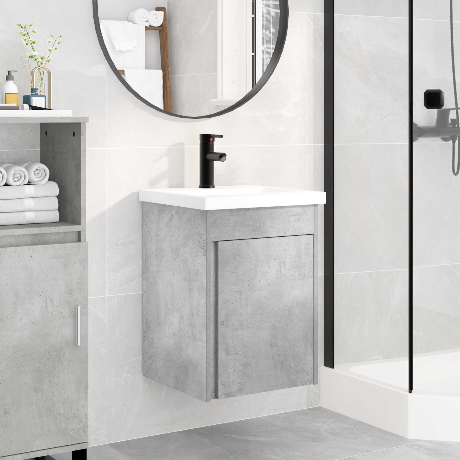 Unidad de tocador de baño con grifo 42 x 40 x 74,5 cm