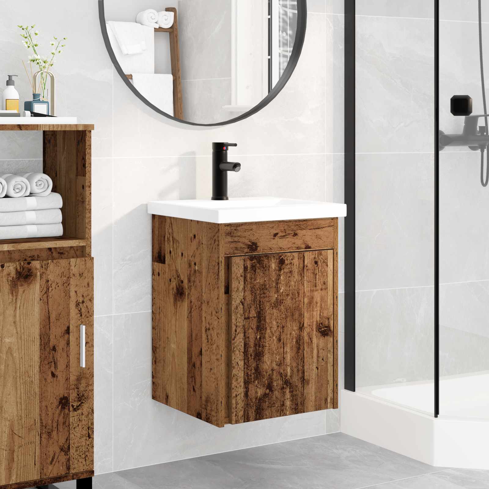 Unidad de tocador de baño con grifo 42 x 40 x 74,5 cm