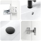 Módulo de baño con grifería Blanco 61 x 40 x 74,5 cm