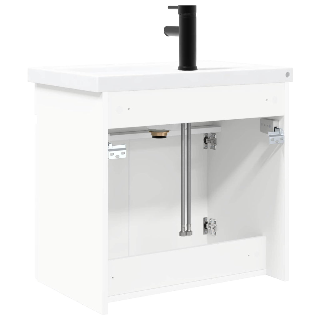 Módulo de baño con grifería Blanco 61 x 40 x 74,5 cm