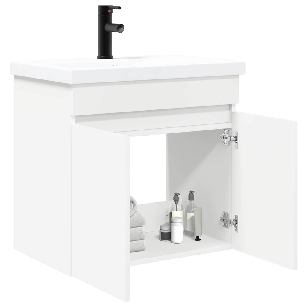 Módulo de baño con grifería Blanco 61 x 40 x 74,5 cm