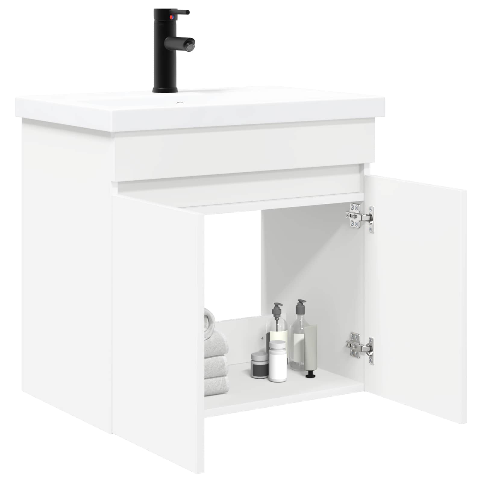 Módulo de baño con grifería Blanco 61 x 40 x 74,5 cm