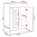 Cabinet debajo del fregadero Blanco 56 x 37,5 x 81 cm
