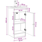 Vanidad de baño con lavabo Blanco 42 x 40 x 84,5 cm