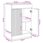 Cabinet debajo del fregadero Blanco 56 x 37,5 x 81 cm