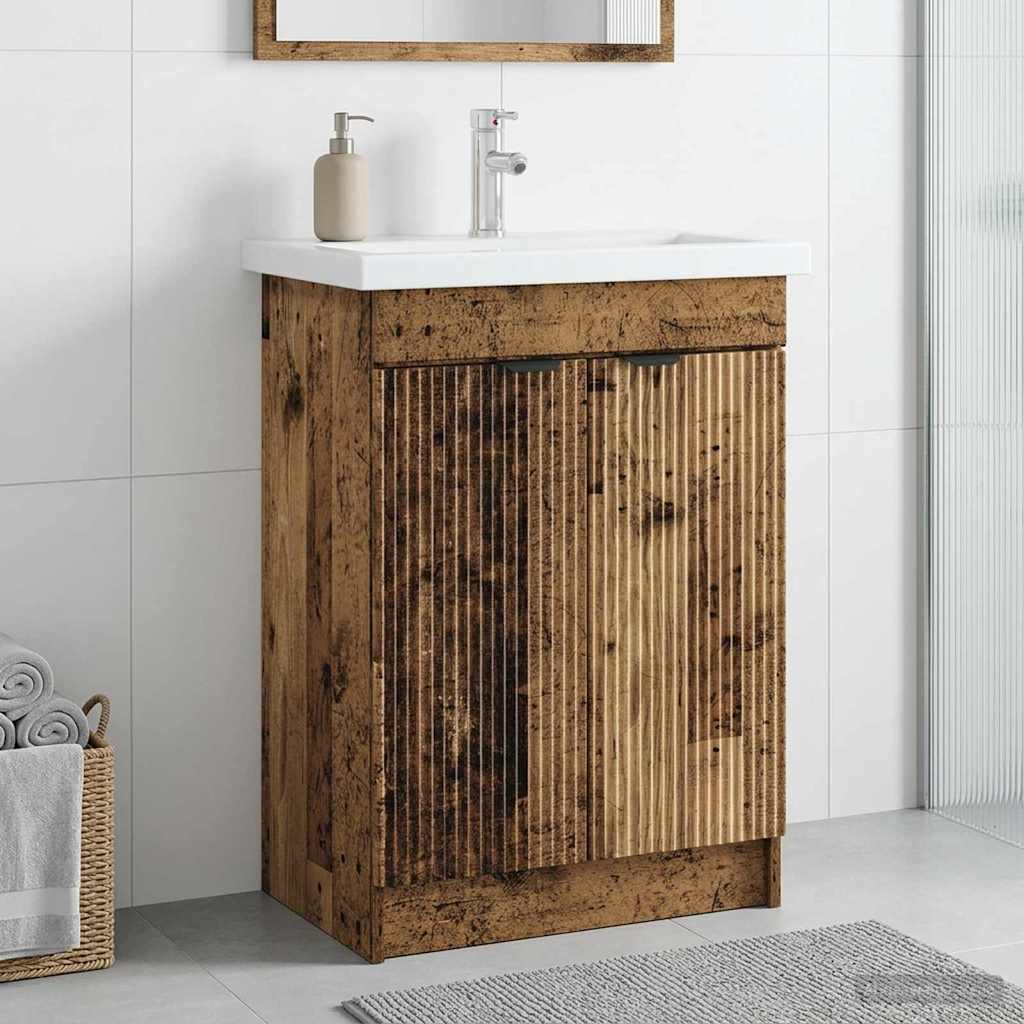 Cabinet debajo del fregadero Blanco 56 x 37,5 x 81 cm