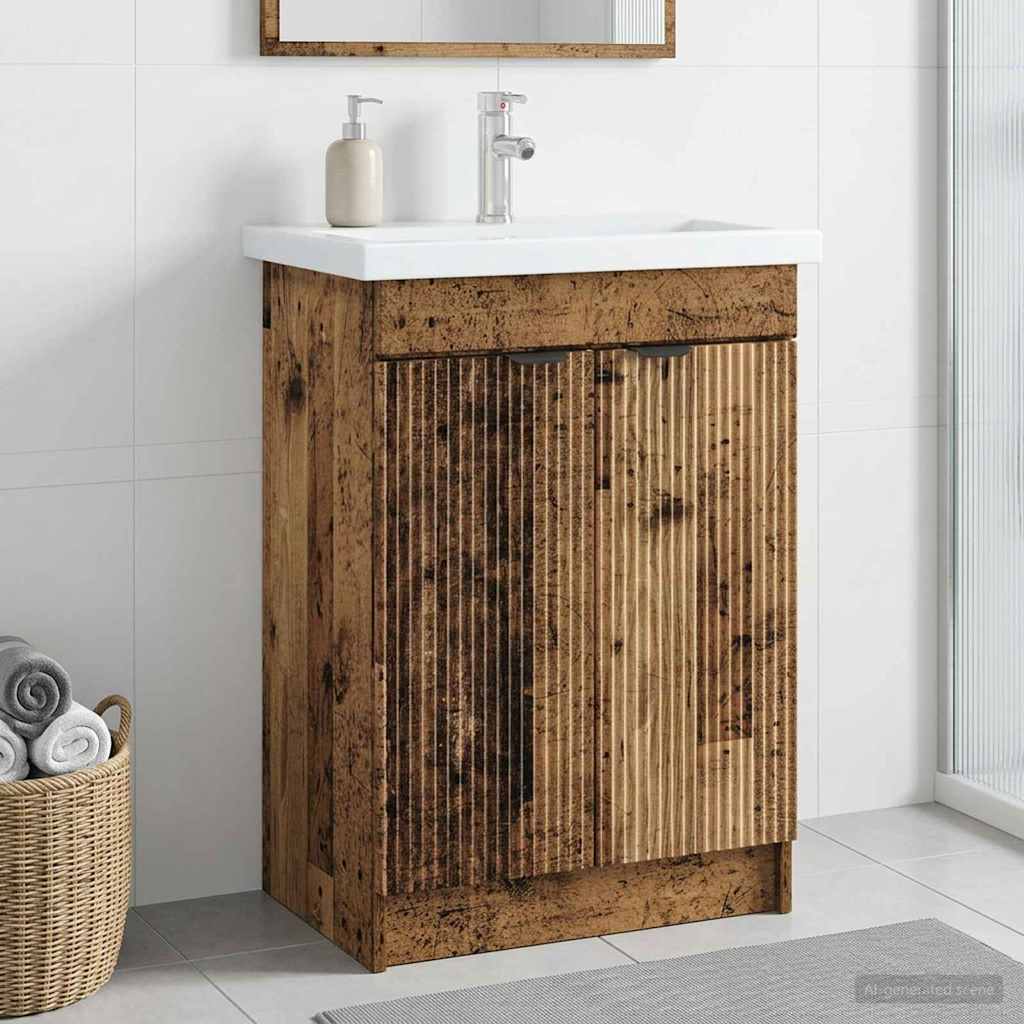Cabinet debajo del fregadero Blanco 56 x 37,5 x 81 cm