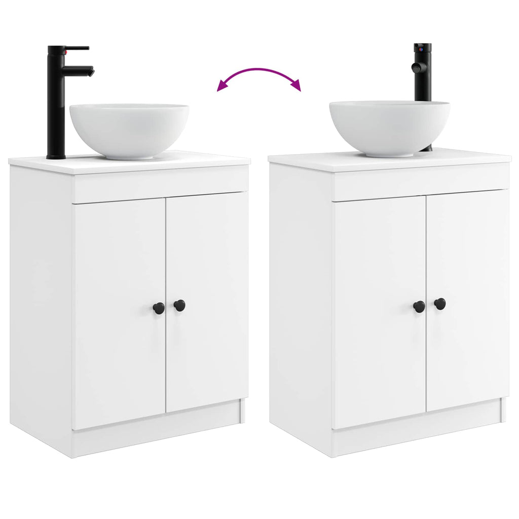 Vanidad de baño con lavabo Blanco 54 x 35 x 83 cm