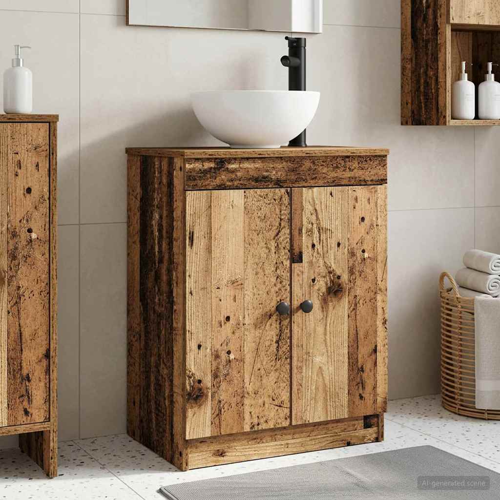 Vanidad de baño con lavabo Blanco 54 x 35 x 83 cm