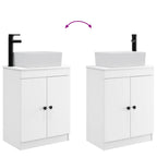 Vanidad de baño con lavabo Blanco 54 x 35 x 83 cm