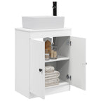 Vanidad de baño con lavabo Blanco 54 x 35 x 83 cm