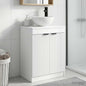 Bathroom vanity with sink White 54 x 35 x 83 cm