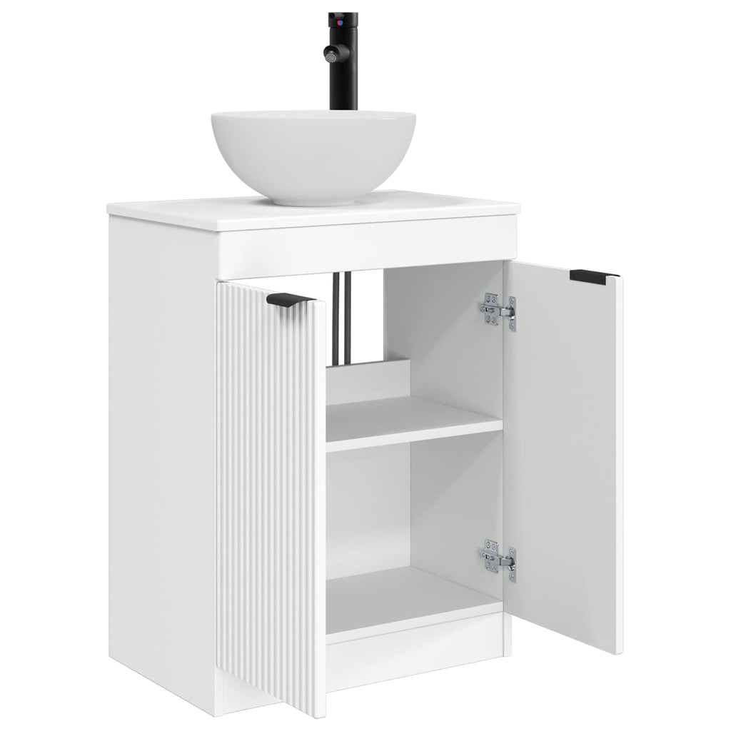 Vanidad de baño con lavabo Blanco 54 x 35 x 83 cm