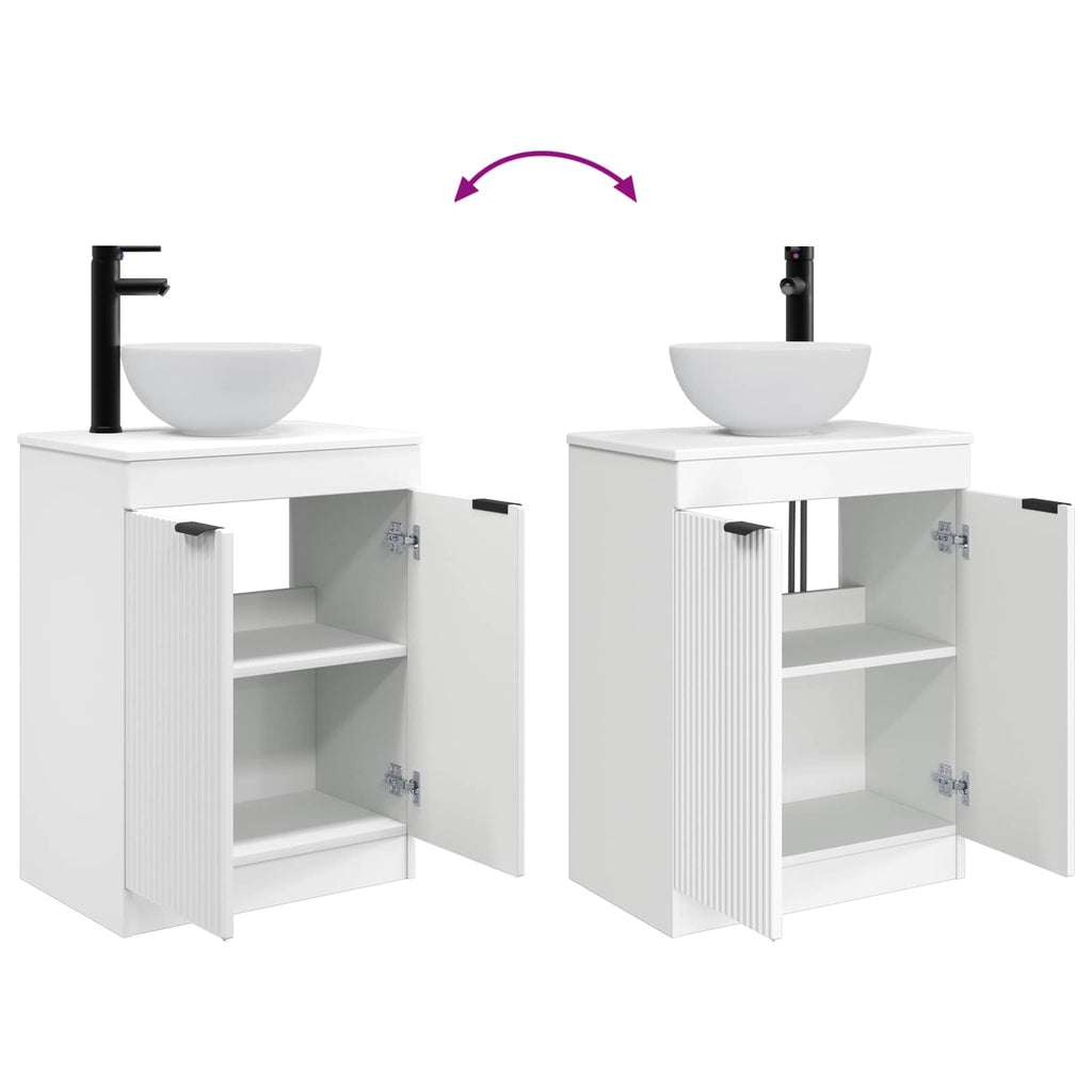 Vanidad de baño con lavabo Blanco 54 x 35 x 83 cm