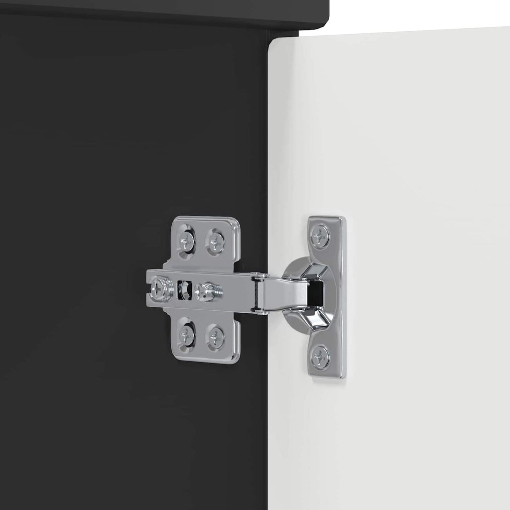 Vanidad de baño con lavabo Negro 54 x 35 x 83 cm