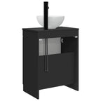 Vanidad de baño con lavabo Negro 54 x 35 x 83 cm