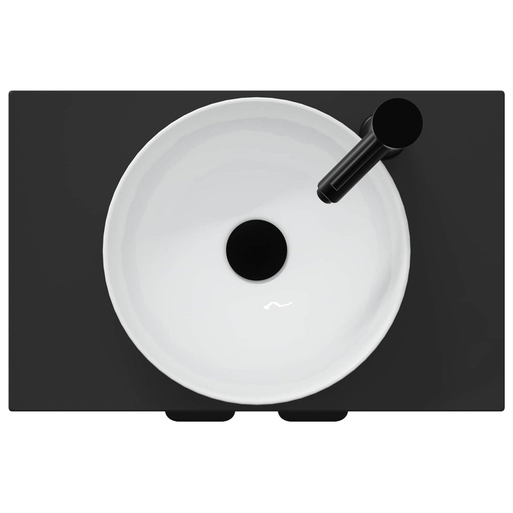 Vanidad de baño con lavabo Negro 54 x 35 x 83 cm