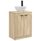 Vanidad de baño con lavabo Roble Sonoma 54 x 35 x 83 cm