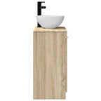 Vanidad de baño con lavabo Roble Sonoma 54 x 35 x 83 cm