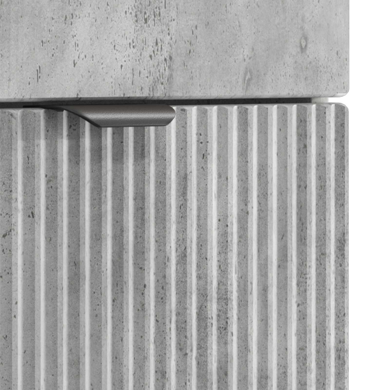 Vanidad de baño con lavabo Gris Hormigón 54 x 35 x 83 cm