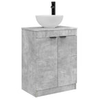 Vanidad de baño con lavabo Gris Hormigón 54 x 35 x 83 cm