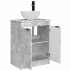 Vanidad de baño con lavabo Gris Hormigón 54 x 35 x 83 cm