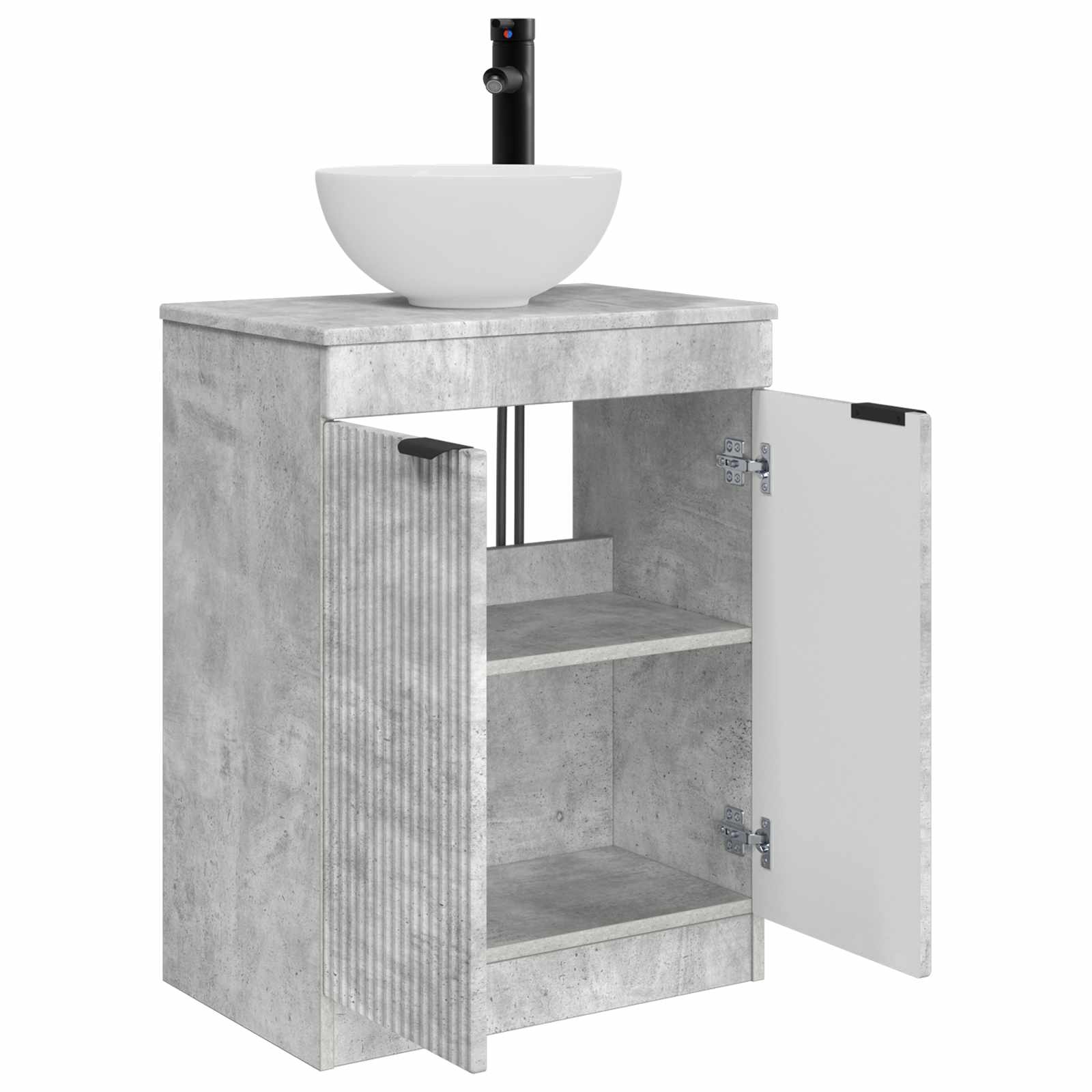 Vanidad de baño con lavabo Gris Hormigón 54 x 35 x 83 cm