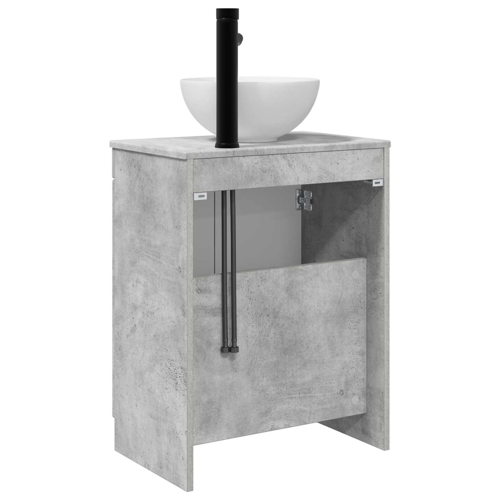 Vanidad de baño con lavabo Gris Hormigón 54 x 35 x 83 cm