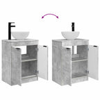 Vanidad de baño con lavabo Gris Hormigón 54 x 35 x 83 cm