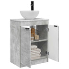 Vanidad de baño con lavabo Gris Hormigón 54 x 35 x 83 cm