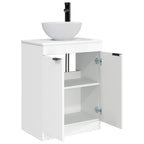 Vanidad de baño con lavabo Blanco Brillante 54 x 35 x 83 cm