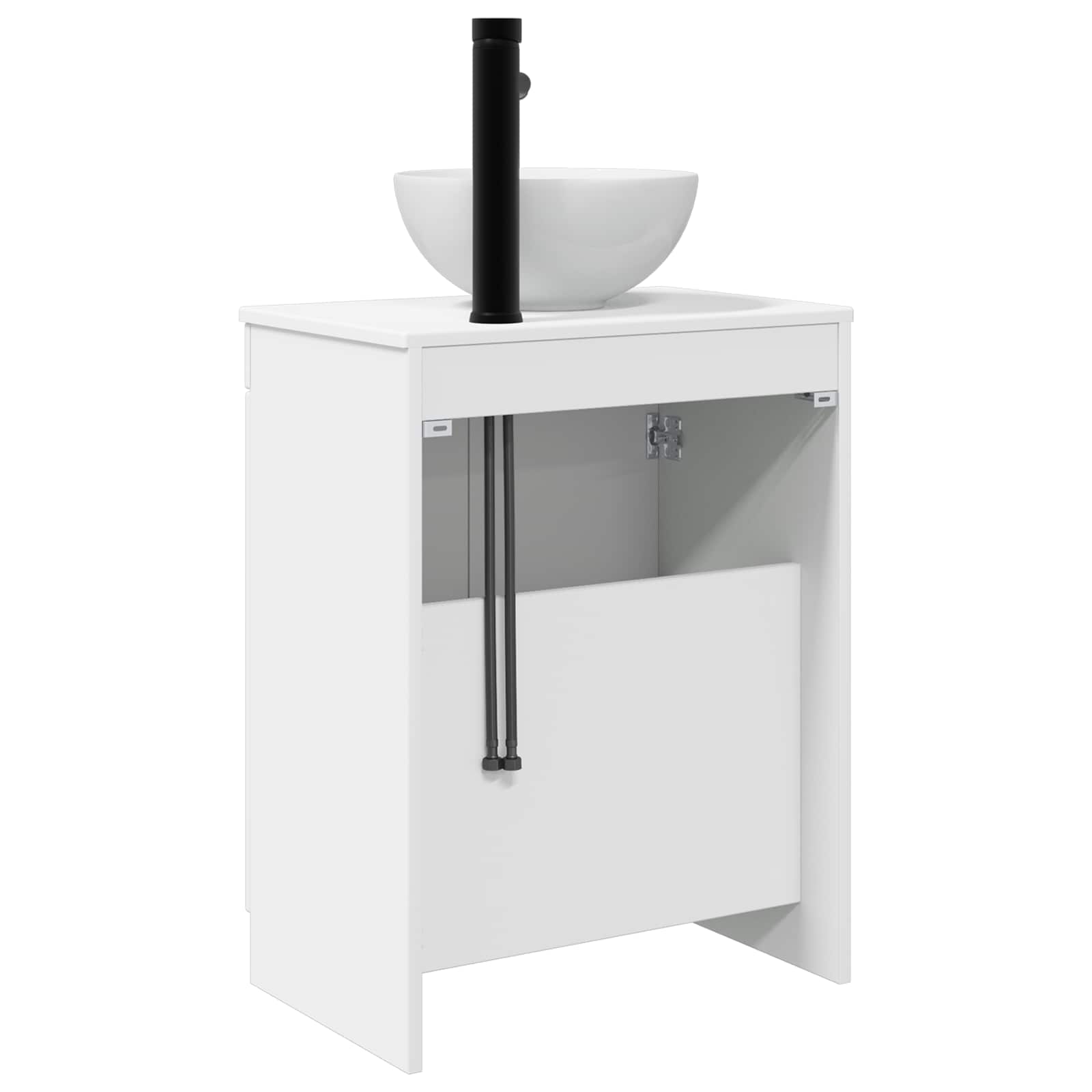 Vanidad de baño con lavabo Blanco Brillante 54 x 35 x 83 cm
