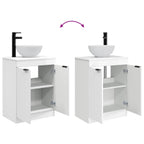 Vanidad de baño con lavabo Blanco Brillante 54 x 35 x 83 cm
