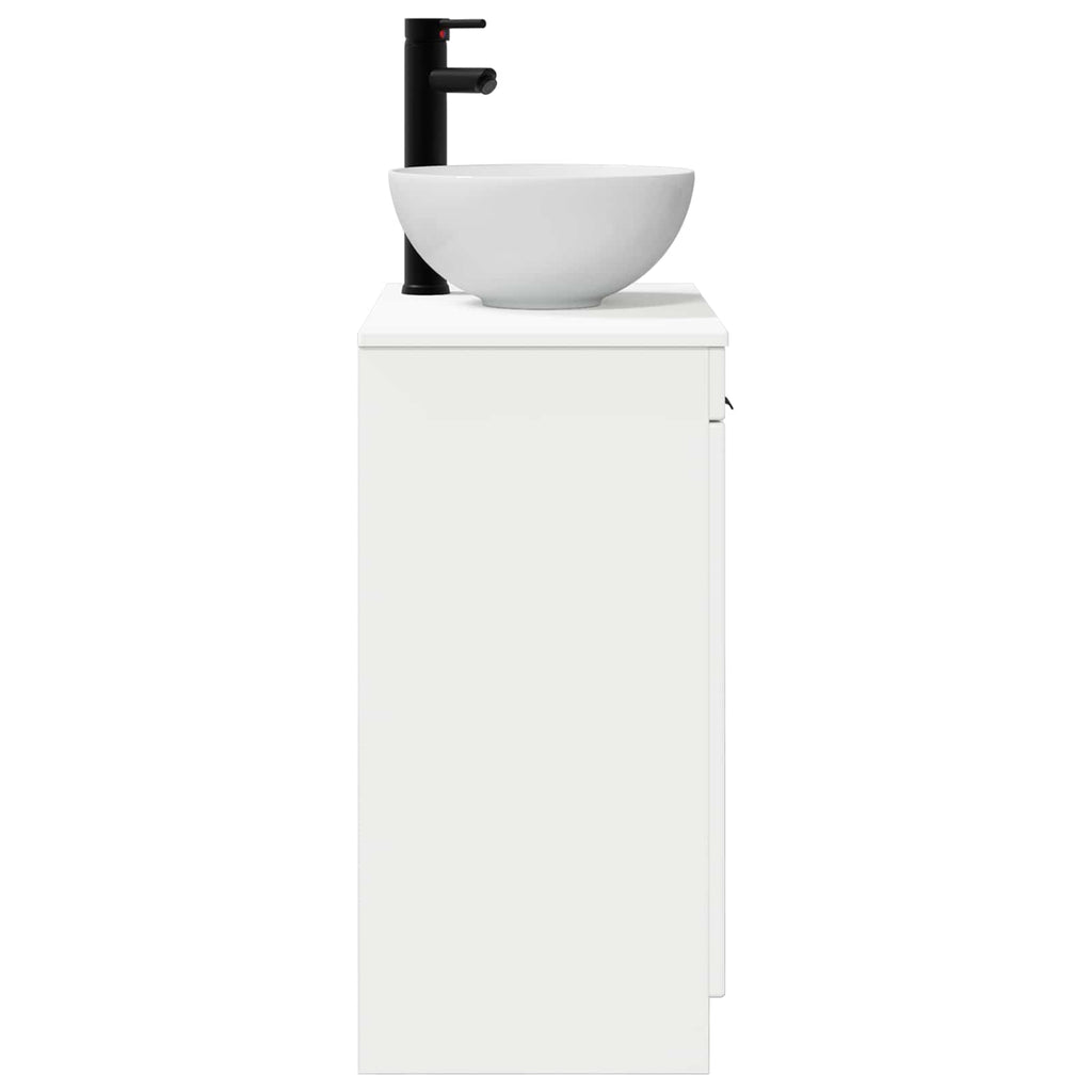 Vanidad de baño con lavabo Blanco Brillante 54 x 35 x 83 cm