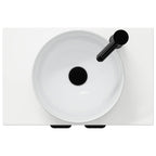 Vanidad de baño con lavabo Blanco Brillante 54 x 35 x 83 cm