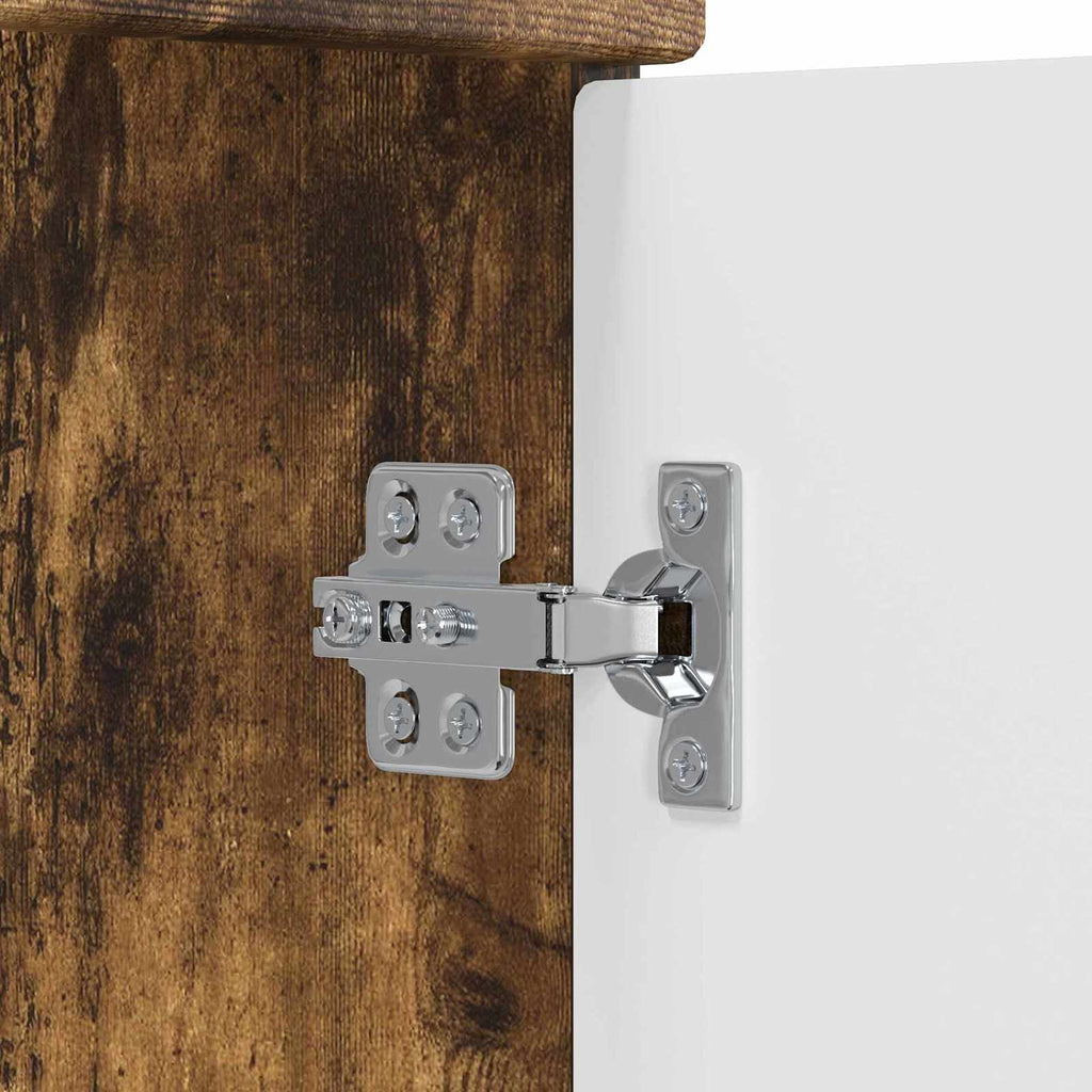 Vanidad de baño con lavabo Roble Ahumado 54 x 35 x 83 cm