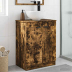 Vanidad de baño con lavabo Roble Ahumado 54 x 35 x 83 cm