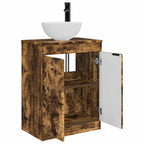 Vanidad de baño con lavabo Roble Ahumado 54 x 35 x 83 cm