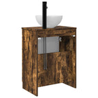 Vanidad de baño con lavabo Roble Ahumado 54 x 35 x 83 cm