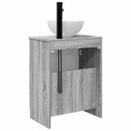 Vanidad de baño con lavabo Sonoma gris 54 x 35 x 83 cm