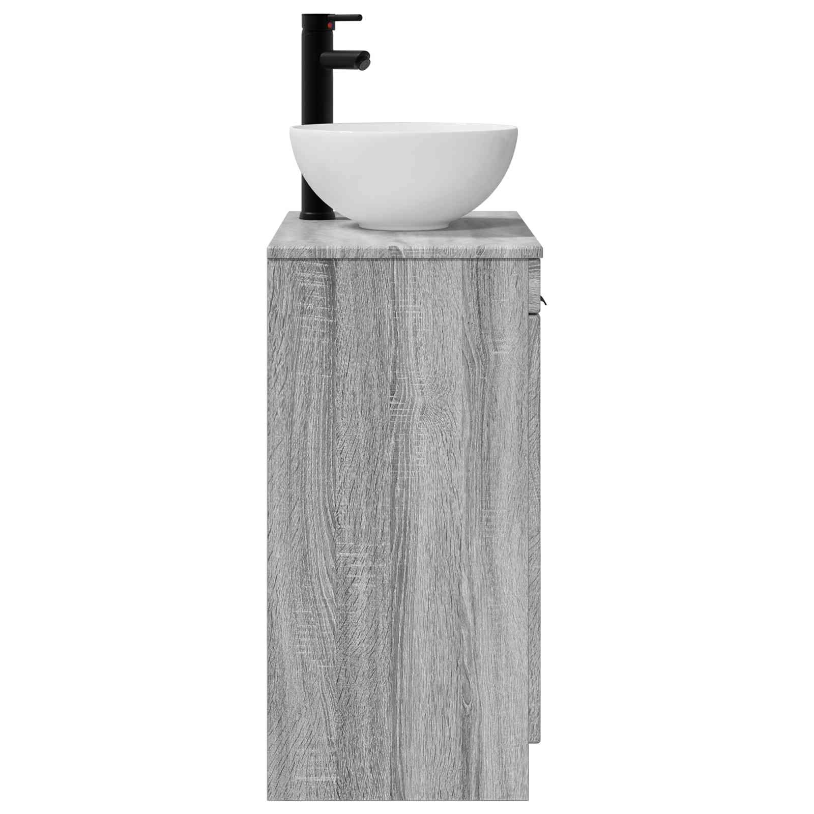 Vanidad de baño con lavabo Sonoma gris 54 x 35 x 83 cm