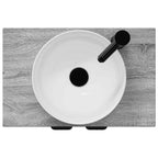 Vanidad de baño con lavabo Sonoma gris 54 x 35 x 83 cm
