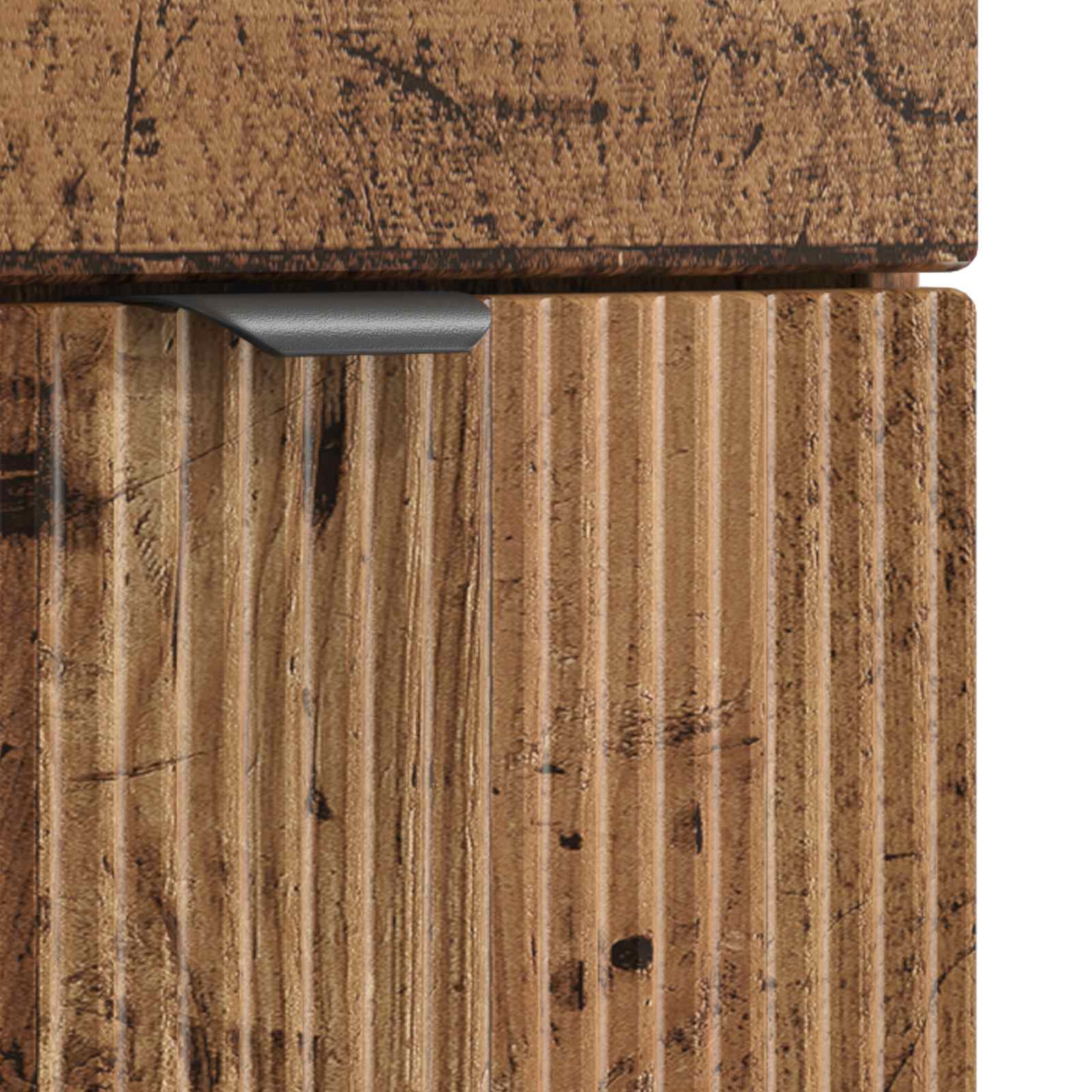 Vanidad de baño con lavabo Madera envejecida 54 x 35 x 83 cm
