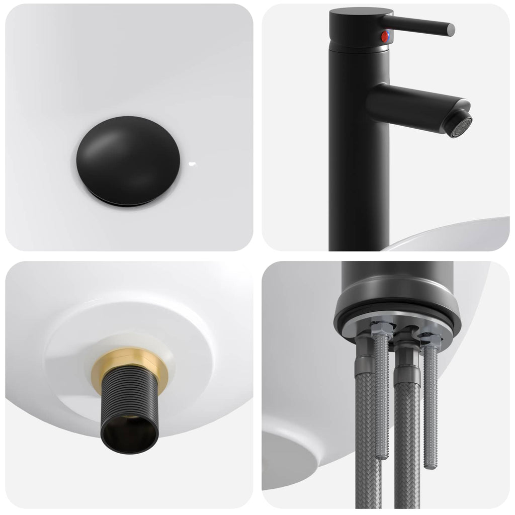 Vanidad de baño con lavabo Madera envejecida 54 x 35 x 83 cm